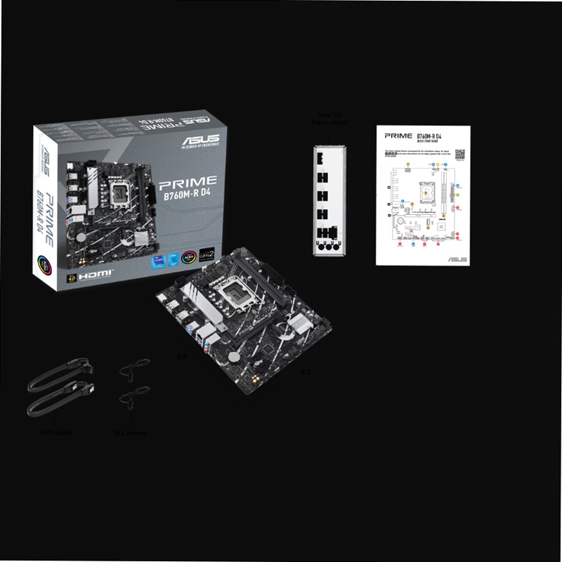 PRIME B760M-R D4 - Specifiche Generali|Schede Madri|ASUS Italia Intel DDR4 LGA 1700 Micro-ATX LGA1700