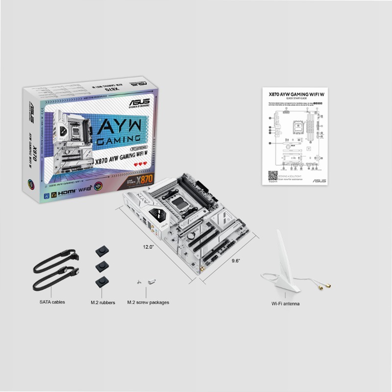 ASUS X870 AYW GAMING WIFI W AMD DDR5 AM5