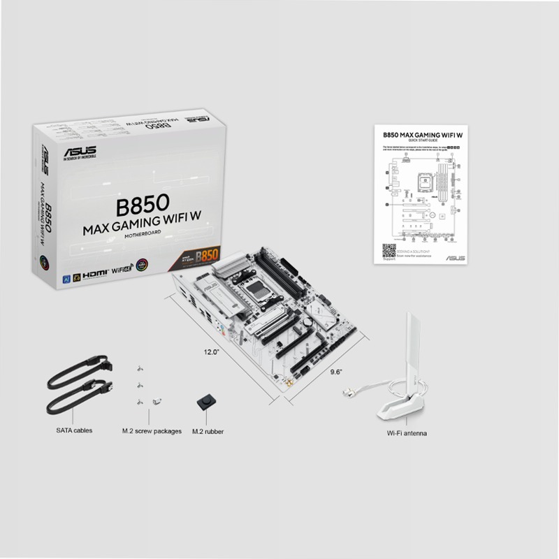 B850 MAX GAMING WIFI W - Performance Gamming e Creatività DDR5 AMD AM5
