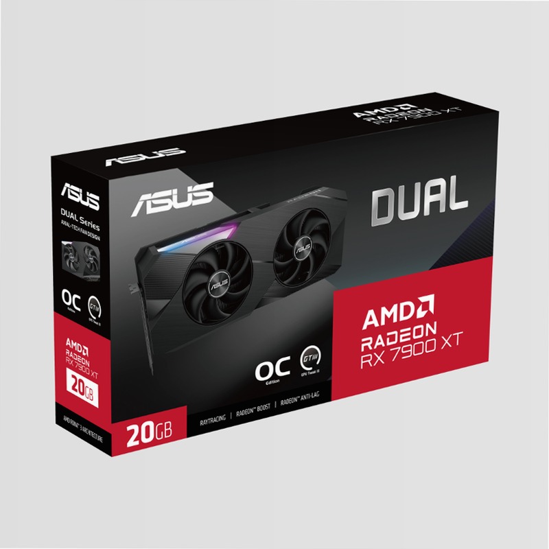 ASUS Dual Radeon™ RX 7900 XT OC Edition 20GB GDDR6