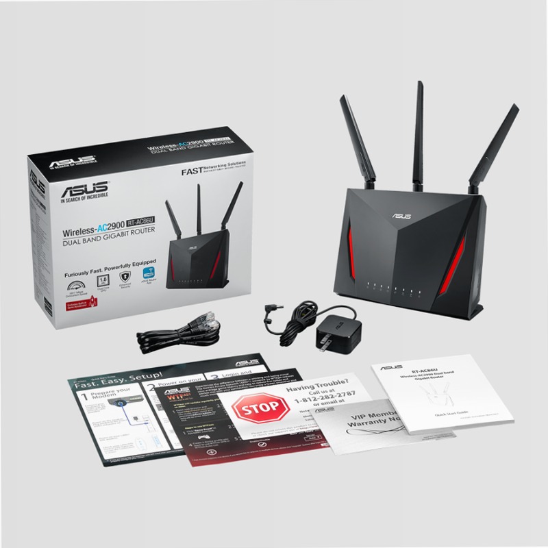 RT-AC86U - Router Wi-Fi Prestigioso 2900Mbps