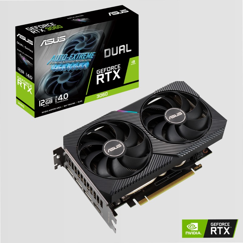 DUAL RTX3060-12G-V2 - Scheda Video ASUS 12gb NVIDIA