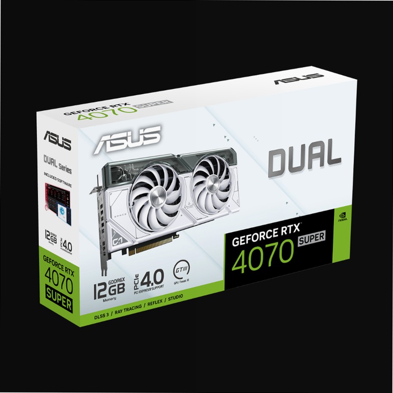 ASUS Dual GeForce RTX™ 4070 SUPER White Edition 12GB GDDR6X - Specifiche Generali