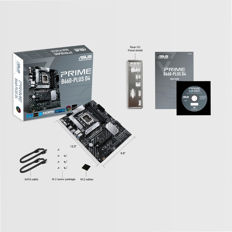 ASUS PRIME B660-PLUS D4 - Scheda Madre Intel