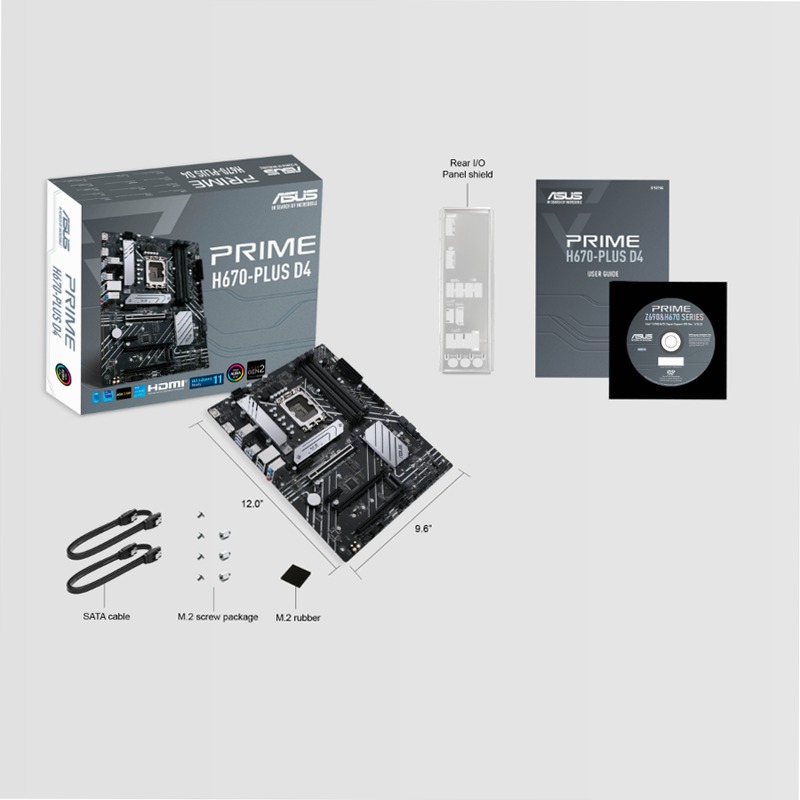 PRIME H670-PLUS D4 - Scheda Madre ASUS Intel ATX