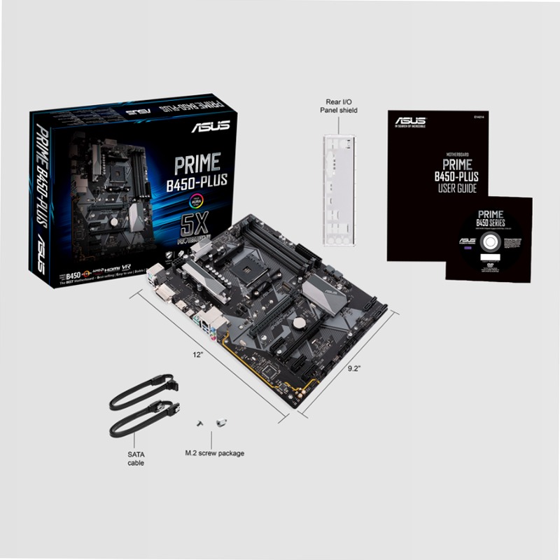 Prime B450-Plus: Scheda Madre AMD per Costruttori ATX