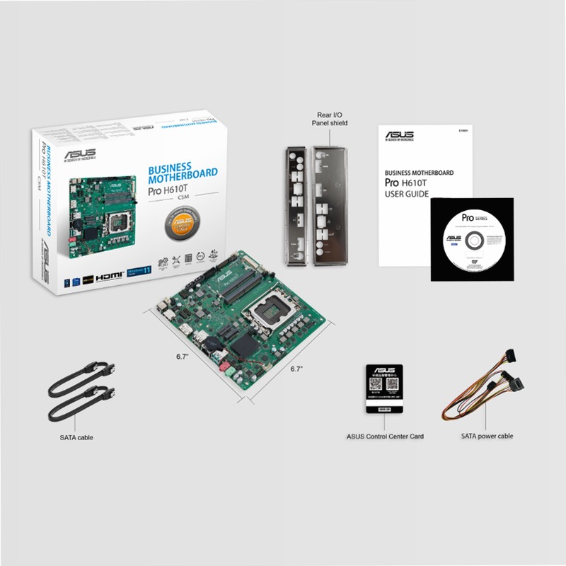 Pro H610T-CSM - Scheda Madre ASUS Intel DDR5 LGA1700