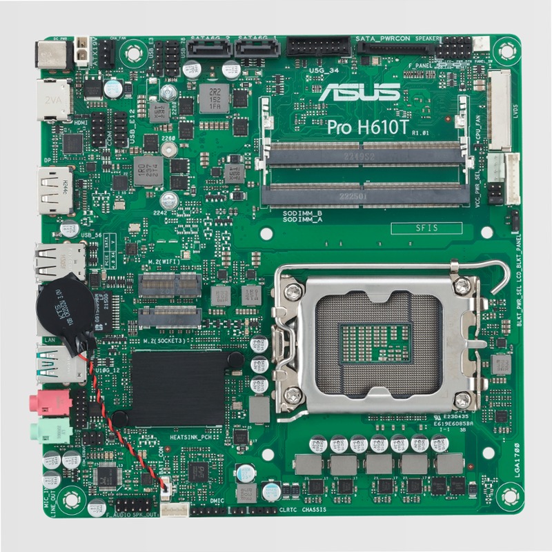 Pro H610T-CSM - Scheda Madre ASUS Intel DDR5 LGA1700