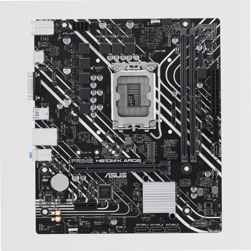 PRIME H610M-K ARGB - Scheda Madre ASUS Intel DDR5 Micro-ATX