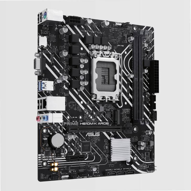 PRIME H610M-K ARGB - Scheda Madre ASUS Intel DDR5 Micro-ATX
