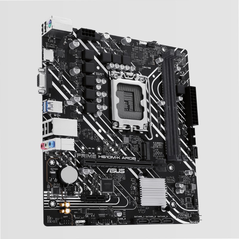 PRIME H610M-K ARGB - Scheda Madre ASUS Intel DDR5 Micro-ATX