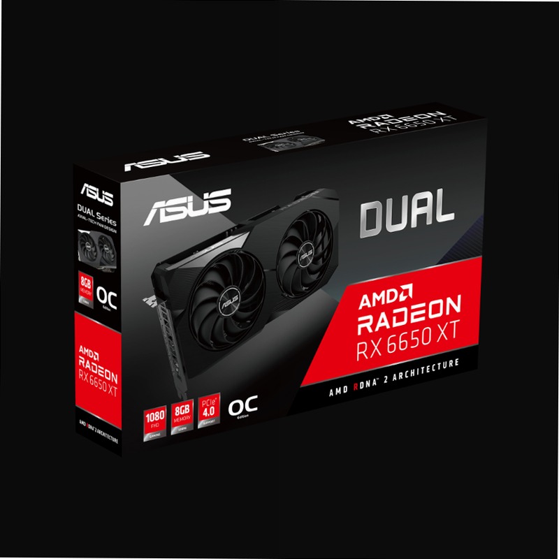 ASUS Dual Radeon™ RX 6650 XT OC Edition 8GB GDDR6
