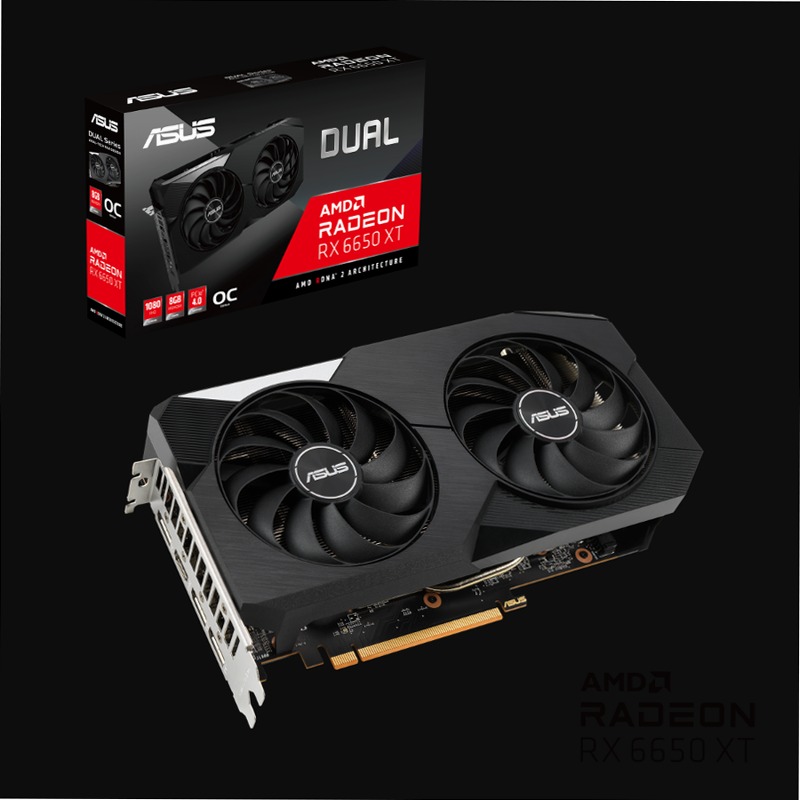 ASUS Dual Radeon™ RX 6650 XT OC Edition 8GB GDDR6