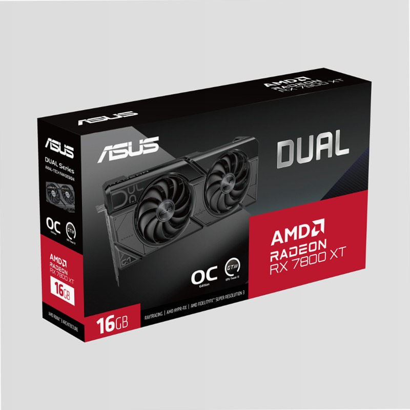 ASUS Dual Radeon™ RX 7800 XT OC Edition 16gb GDDR6