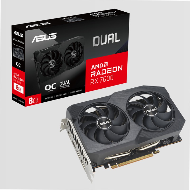 ASUS Dual Radeon™ RX 7600 V2 OC Edition 8GB GDDR6 | Graphics Card| ASUS Global - Specifiche Generali