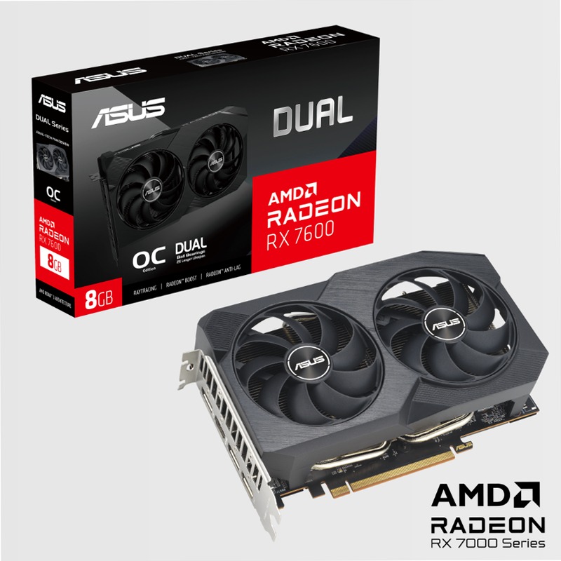 ASUS Dual Radeon™ RX 7600 V2 OC Edition 8GB GDDR6 | Graphics Card| ASUS Global - Specifiche Generali