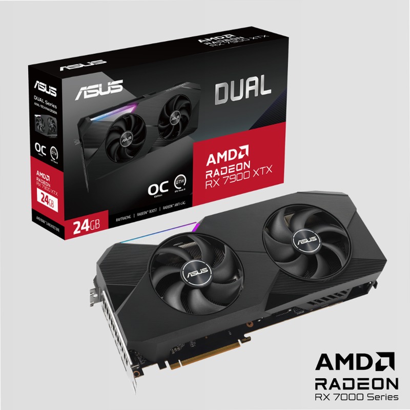 ASUS Dual Radeon™ RX 7900 XTX OC Edition 24GB GDDR6