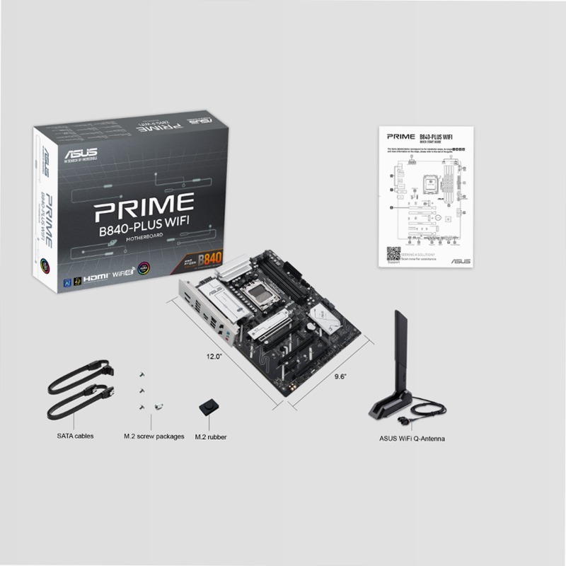 ASUS Prime B840-PLUS WIFI - Scheda Madre AMD Ryzen 9000 AM5