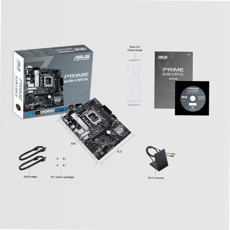 PRIME H610M-A WIFI D4 - Scheda Madre ASUS Intel Micro-ATX