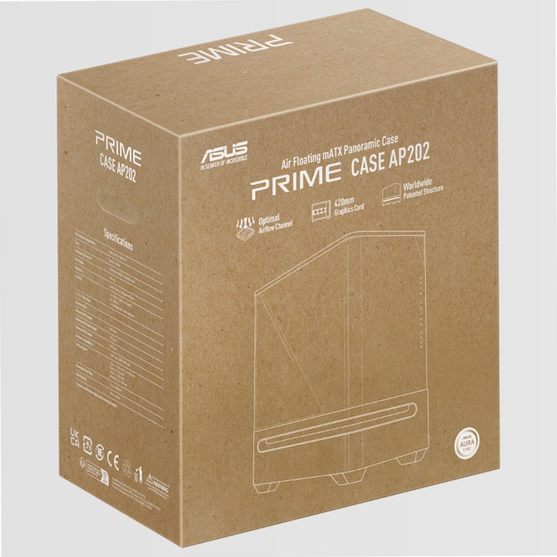 ASUS Prime AP202 ARGB - Case PC mATX
