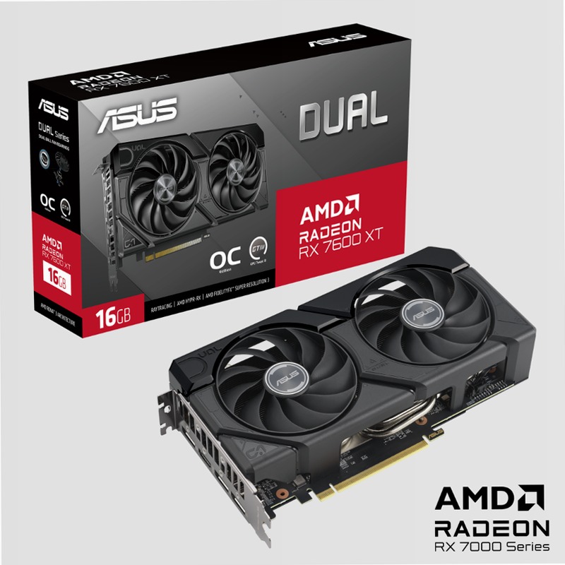ASUS Dual Radeon™ RX 7600 XT OC Edition 16GB GDDR6 - Specifiche Generali