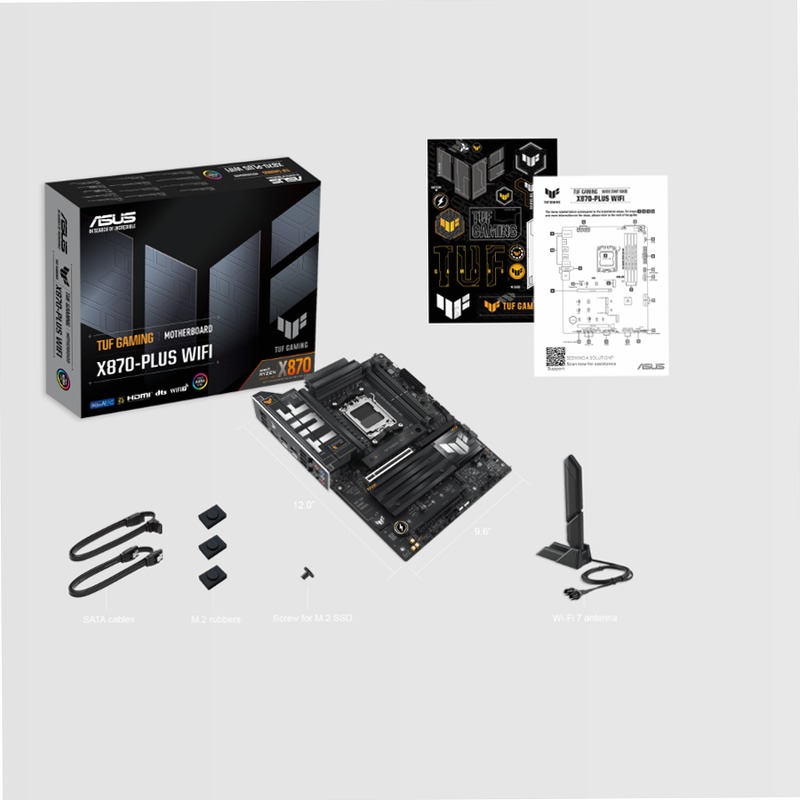 TUF GAMING X870-PLUS WIFI - Specifiche Generali|Schede Madri|ASUS Italia AMD DDR5 AM5 ATX