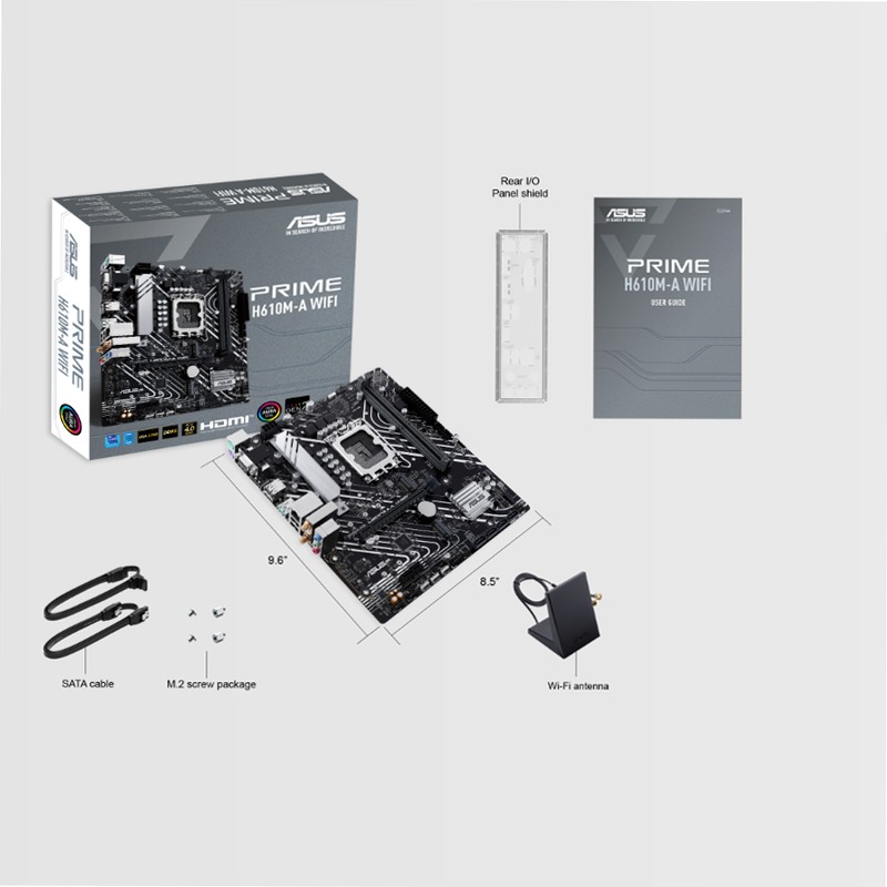 PRIME H610M-A WIFI - Specifiche Generali|Schede Madri|ASUS Italia Intel DDR5 LGA 1700 ATX LGA1700
