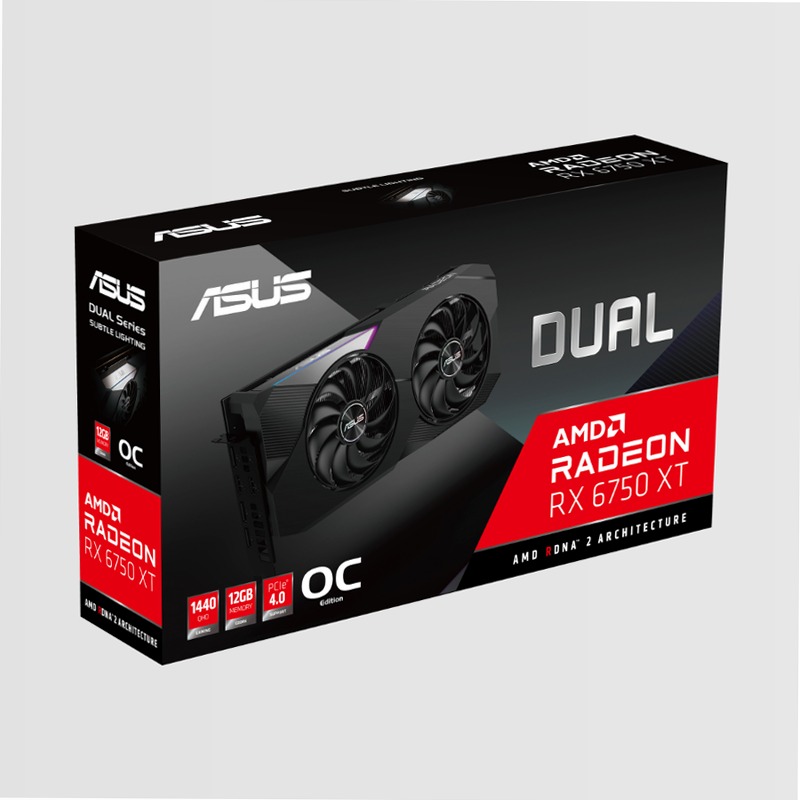 ASUS Dual Radeon RX 6750 XT OC Edition 12GB GDDR6