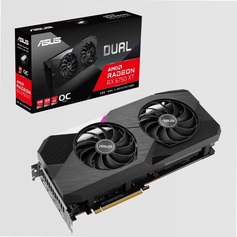 ASUS Dual Radeon RX 6750 XT OC Edition 12GB GDDR6
