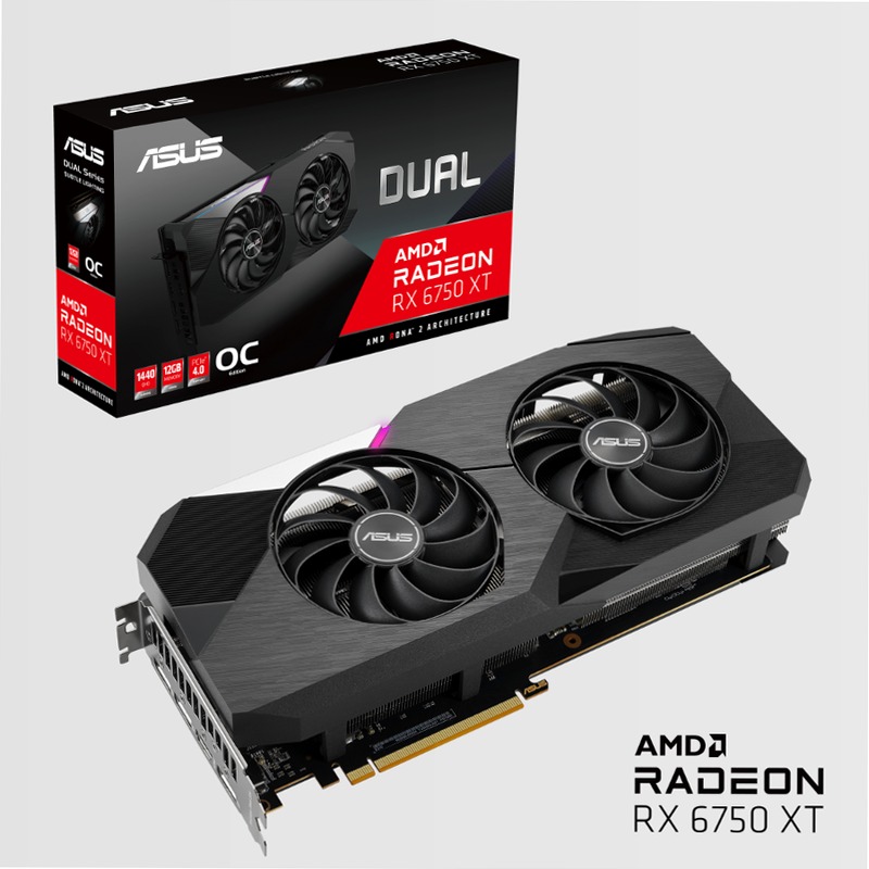ASUS Dual Radeon RX 6750 XT OC Edition 12GB GDDR6