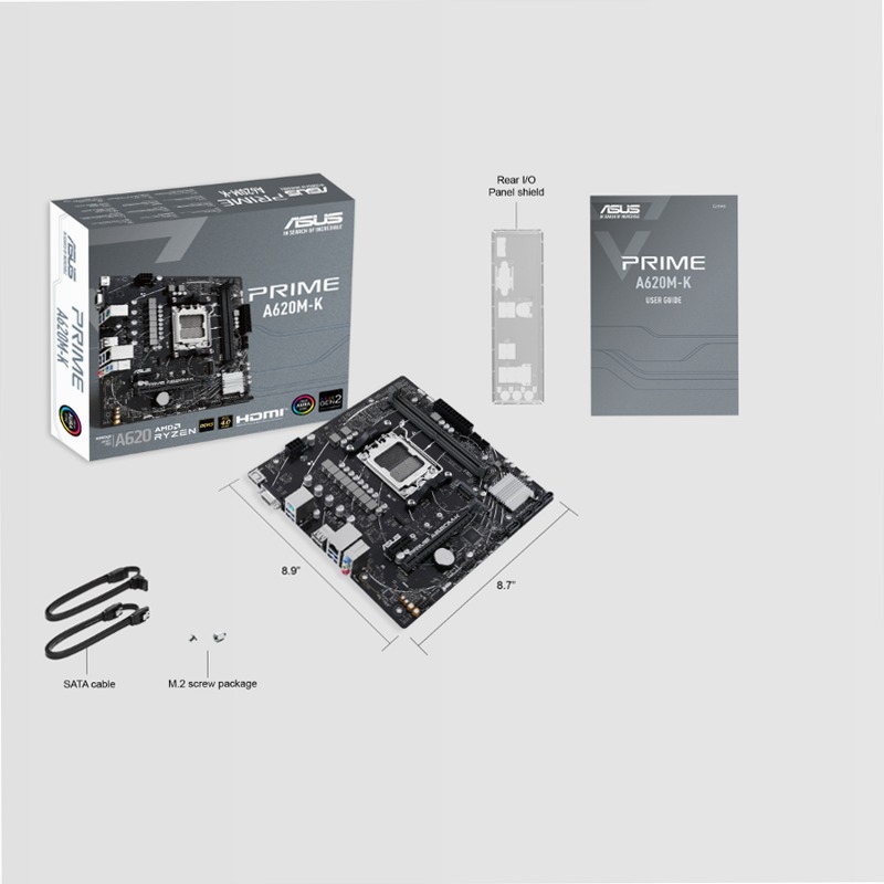 PRIME A620M-K - Scheda Madre ASUS AMD DDR5 AM5