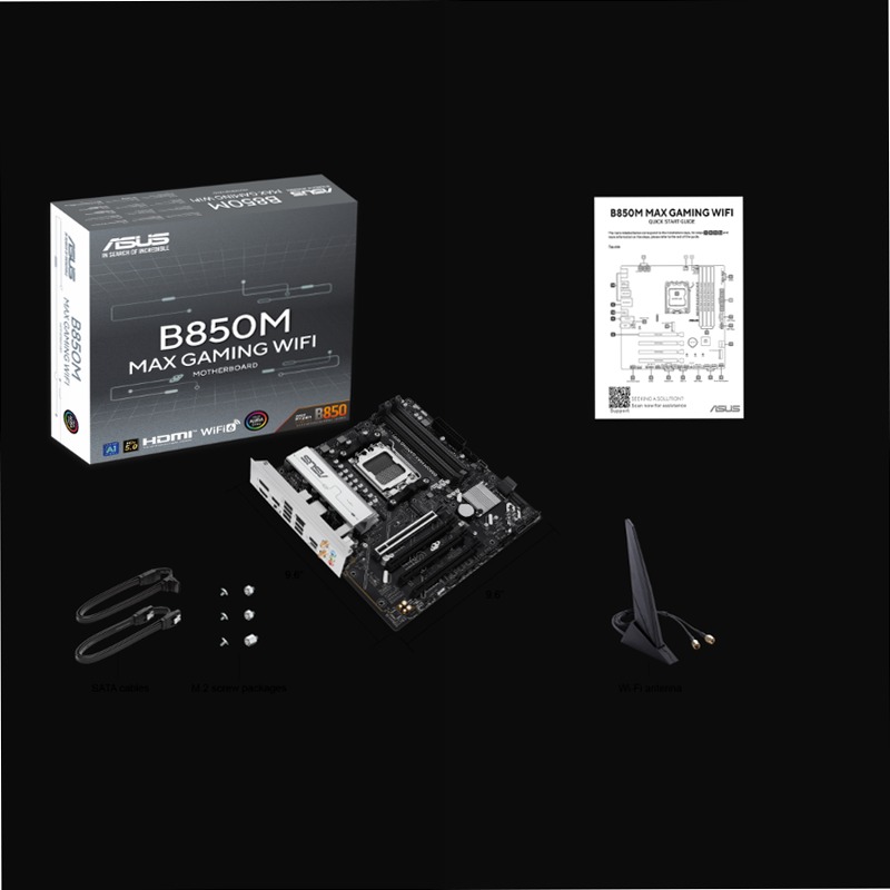 B850M MAX GAMING WIFI - Specifiche Generali|Schede Madri|ASUS Italia AMD DDR5 AM5