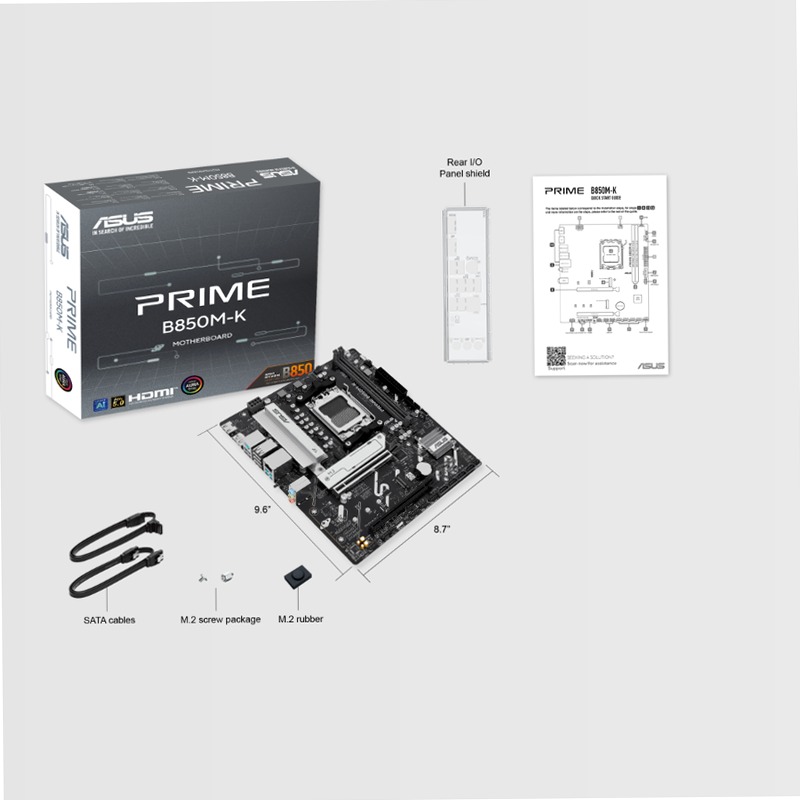 PRIME B850M-K - Specifiche Generali｜Schede Madri｜ASUS Italia AMD DDR5 AM5