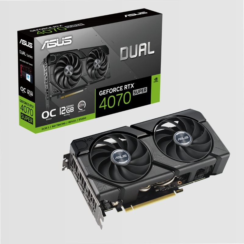 ASUS Dual GeForce RTX™ 4070 SUPER EVO OC Edition 12GB GDDR6X 8gb