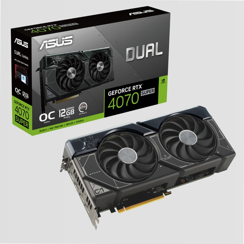 ASUS Dual GeForce RTX™ 4070 SUPER OC Edition 12gb GDDR6X