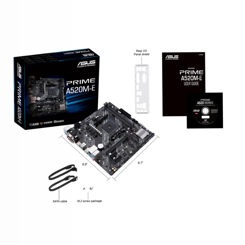 Prime A520M-E: Scheda Madre AMD per PC Fai-DA-Te AM4 AM4