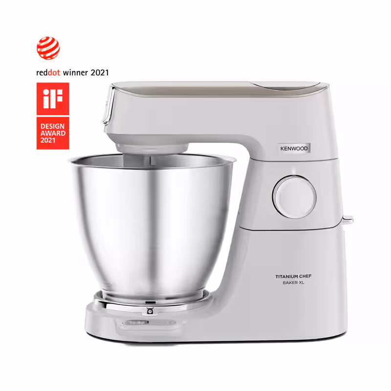 Titanium Chef Baker XL Lite KVL65.001WH - Impastatrice planetaria per la tua cucina Bianco