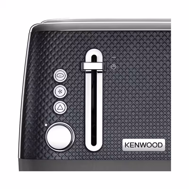 Mesmerine 4 Slot Toaster Black TFM810BK Sfaccettata Nero