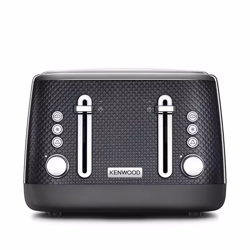 Mesmerine 4 Slot Toaster Black TFM810BK Sfaccettata Nero