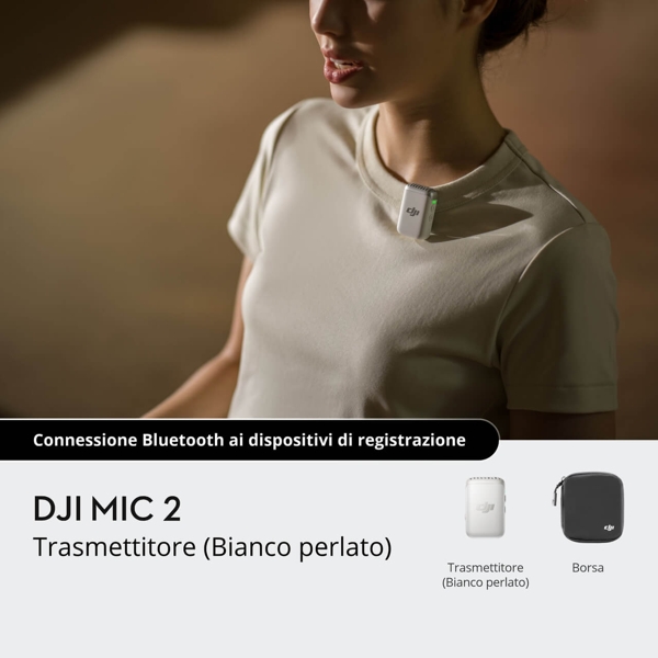 DJI Mic 2 (1 TX Pearl White)