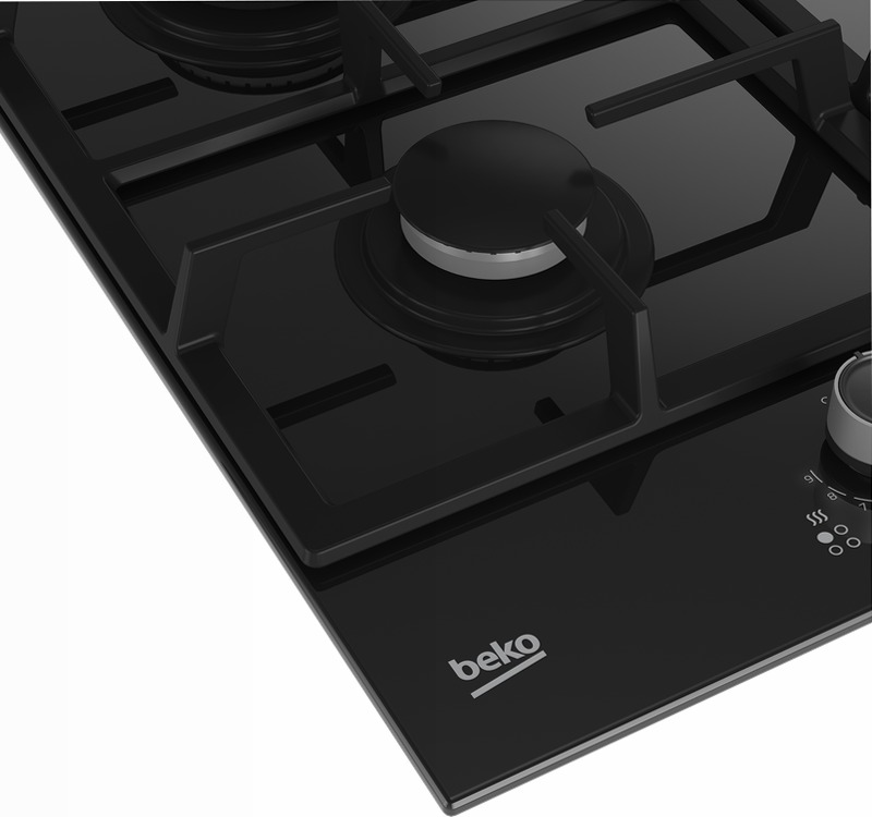 HILG 64325 SDX: Piano a Gas con FlameAdjust 4 Bruciatori 60 cm Nero