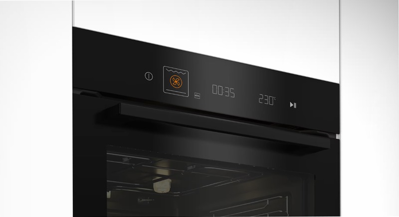 Forno Termoventilato 60 cm, 72 L A Nero