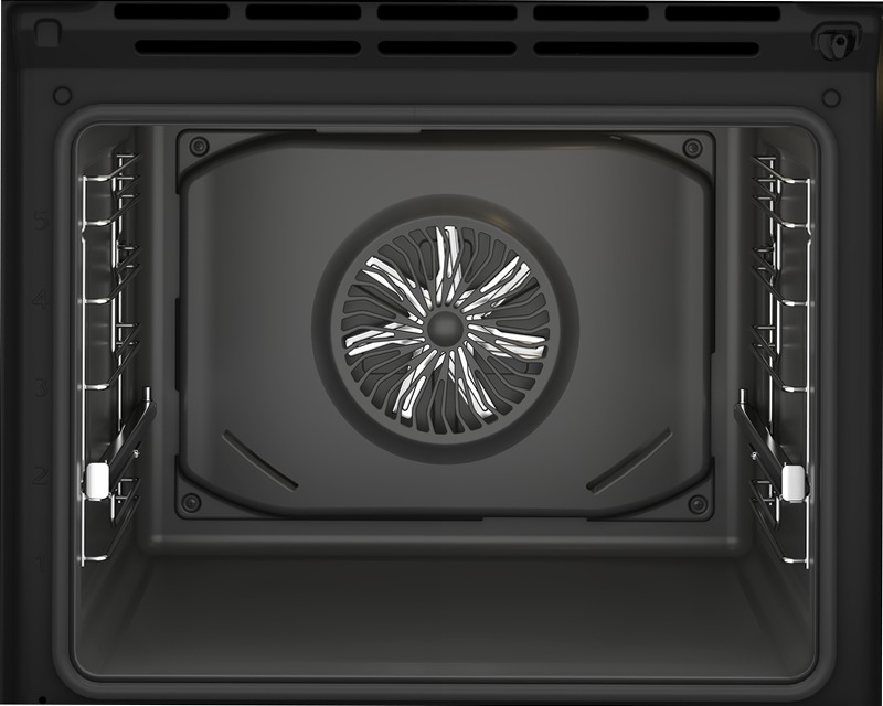 Forno Termoventilato 60 cm, 72 L A Nero
