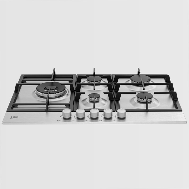 HIAL 75225 SX: Piano Cottura a Gas 75 cm Acciaio 4