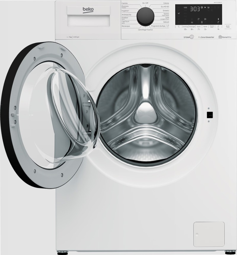 Lavatrice a Vapore SteamCure™ WUX71236AI-IT 1200rpm 7kg Bianco