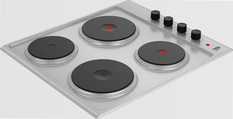 HIZE64101X: Piano Elettrico Cottura da Incasso 60 cm Acciaio 4