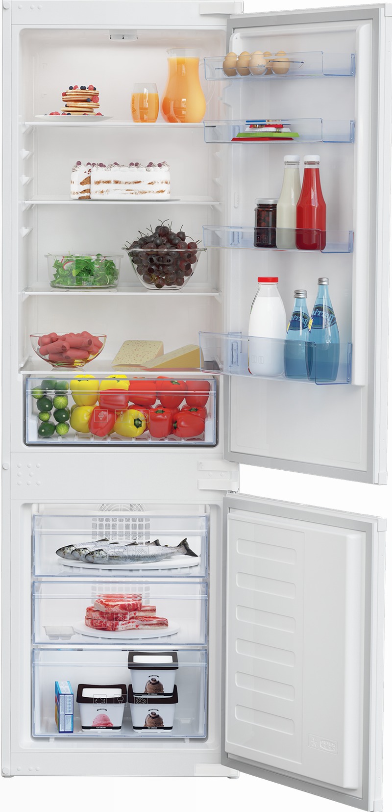 Frigorifero BCHA275K3SN: No-Frost e Efficienza Energetica Bianco Combinato 177.5lt