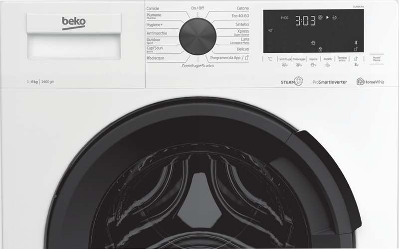Lavatrice a Vapore SteamCure™ 8 kg 1400rpm 8kg Bianco