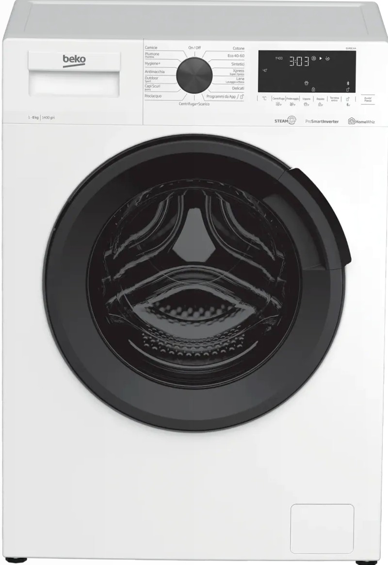 Lavatrice a Vapore SteamCure™ 8 kg 1400rpm 8kg Bianco