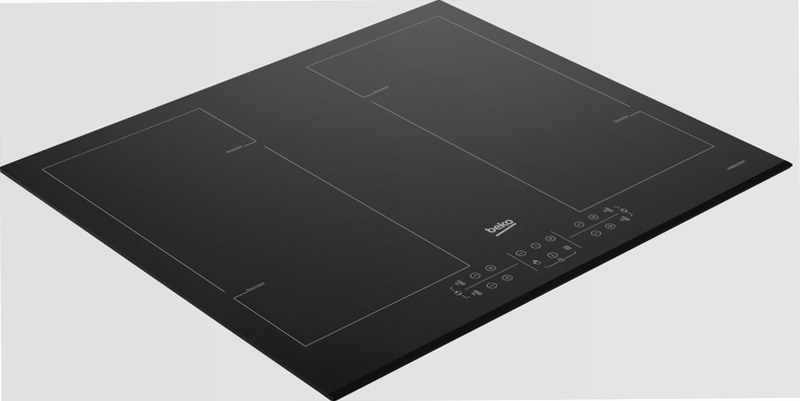 HII64206F2MT: Piano a Induzione 4 Zone con 2 Sezioni IndyFlex 60 cm Nero